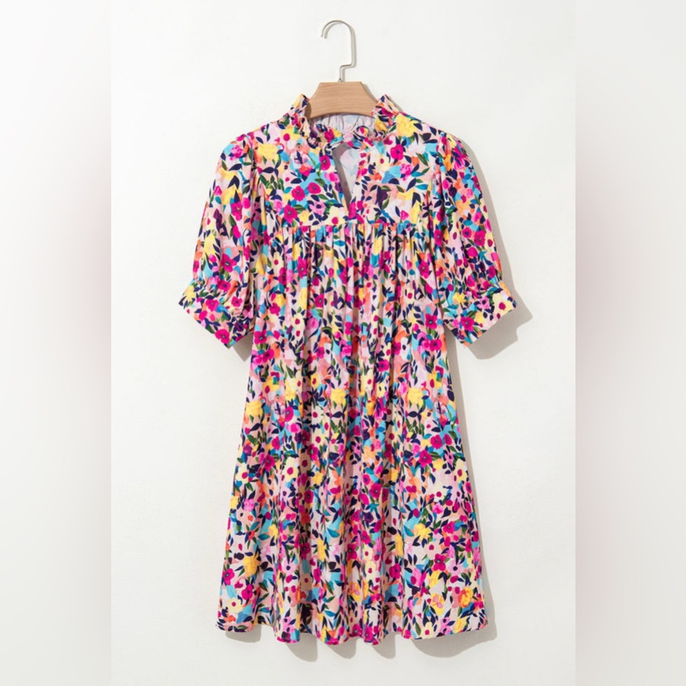 Gwynn - Floral Multicolor Women's dress - Picture 3 of 8